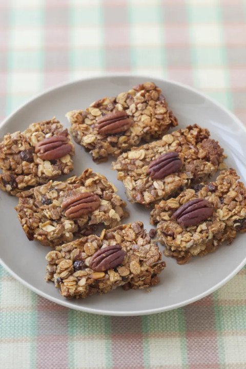 Barre de céréales bananes et noix de pécan