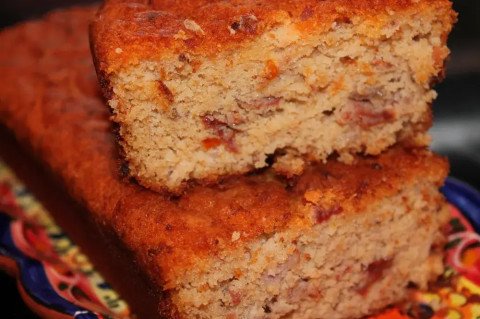 Cake salé aux tomates séchées et jambon (sans gluten)