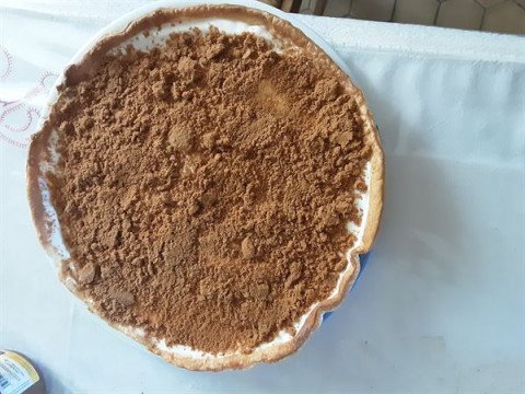 Tarte au fromage blanc, crème fraîche et speculoos