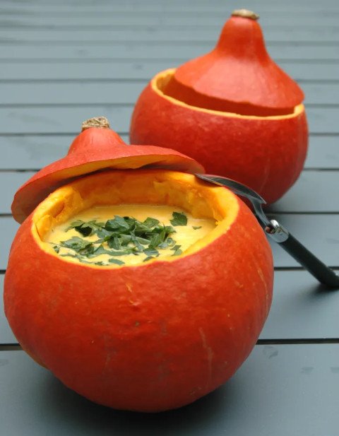 Soupe feeling de patate douce et potimarron