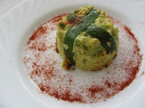 Mini flan au courgette et curry