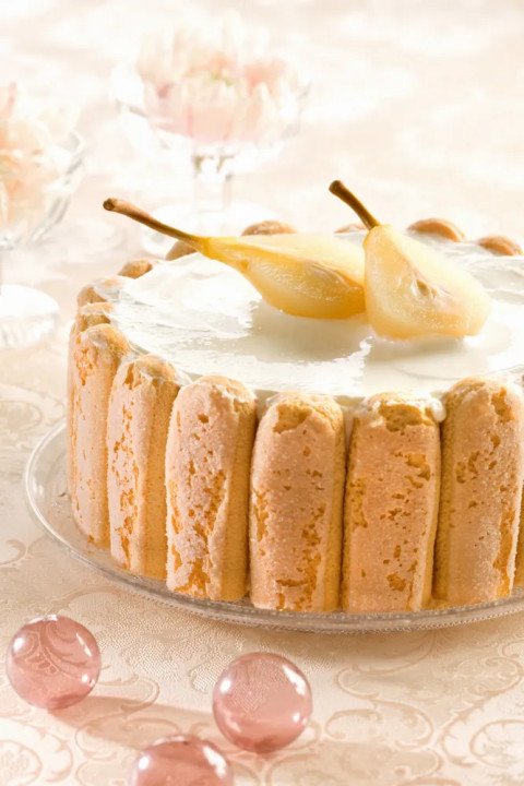 Charlotte aux poires et chocolat