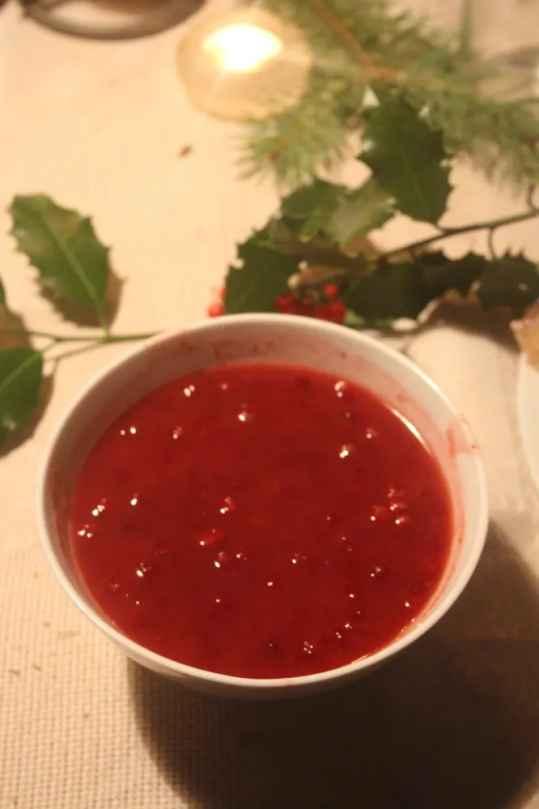 Sauce aux airelles