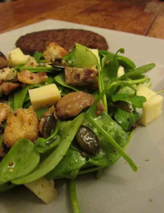 Salade de pourpier aux châtaignes