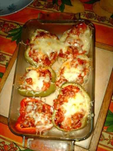 Légumes farcies au chorizo et tomates