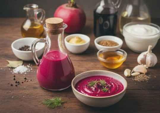 Vinaigrette Betterave Rouge Cuite : Une Sauce Colorée et Savoureuse