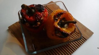 Poivrons farcis à l'agneau