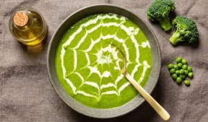 Velouté vert épinards-brocoli