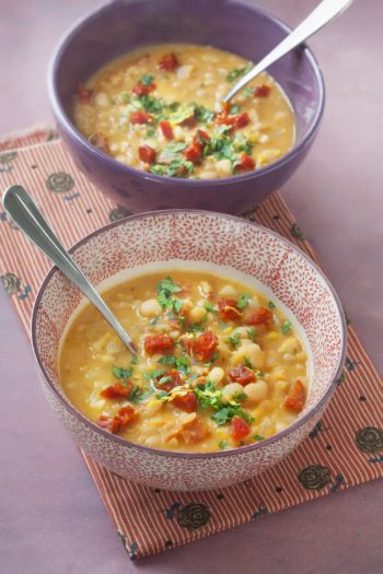 Soupe haricots blancs chorizo