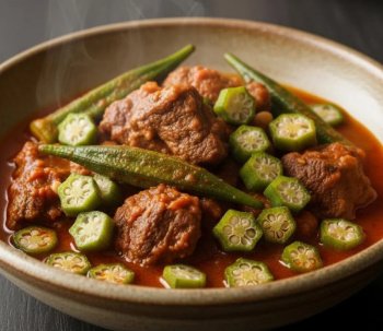 Mijoté d'agneau aux gombos