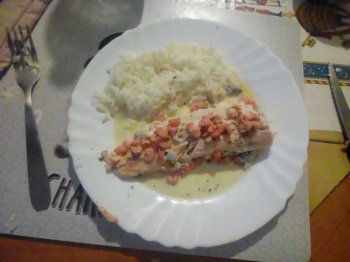 Truites farcies aux crevettes