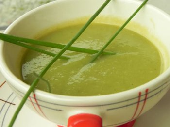 Velouté de poivron et saint-moret