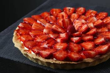 Tarte aux fraise sur crème de Tagada