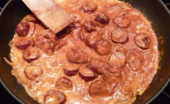 rougail saucisses fumées