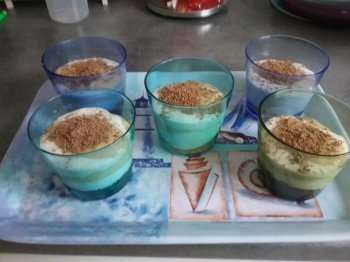 Verrine banane biscuit toute légère