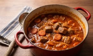 Goulasch de Veau au Paprika et Carottes
