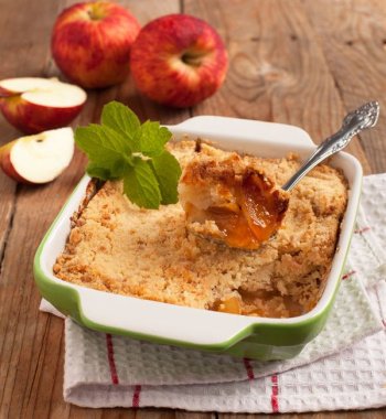 Crumble aux pommes au Cooking Chef