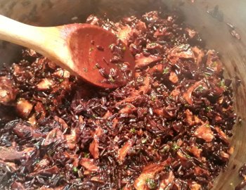 Riz noir aux bolets