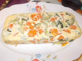 Flan au poulet et aux légumes