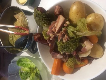 Potée aux saucisses de Montbéliard