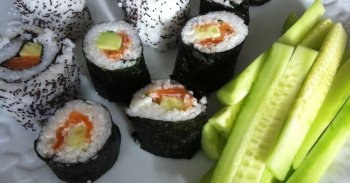 Maki frais à la truite fumée
