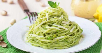 Pâtes au pesto de basilic