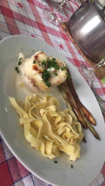 Rôti de lotte à l'ail doux