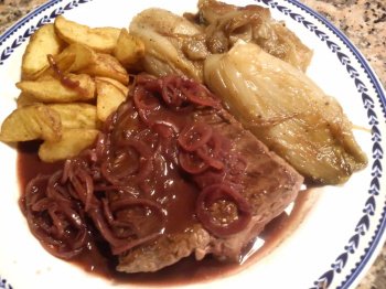 Onglet à l'échalote