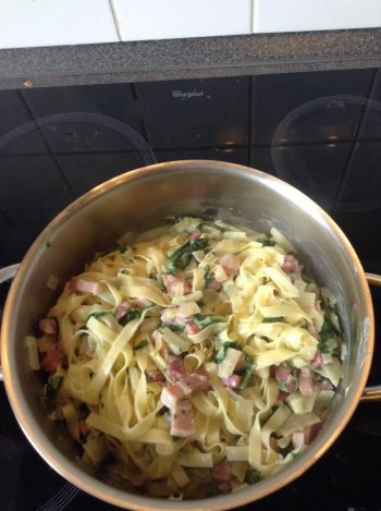 spaghetti aux bettes