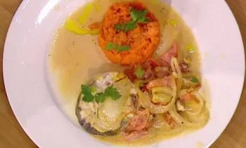 Ragoût de colin safrané au fenouil