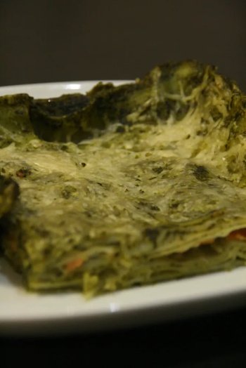 Lasagnes au cresson et saumon