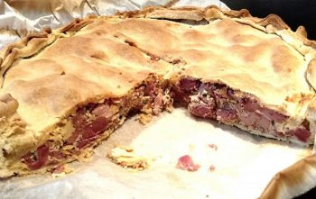 tourte aux foies et gésiers confits
