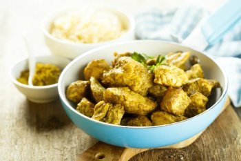 Poulet curry et oignons facile au Thermomix