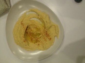 Hoummous facile a l'échalote