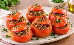 Tomates farcies à la viande hachée au Airfryer