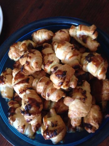 Croissants pesto jambon