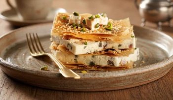 Mille-feuilles de nougat glacé
