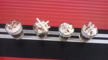 Verrine sablés bretons et caramel beurre salé