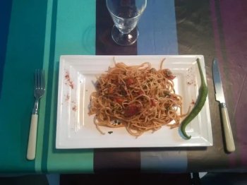 Pâtes à la basquaise