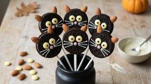 Sucettes Chat Noir d'Halloween