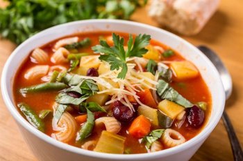 Minestrone au pistou au Cooking Chef