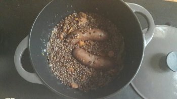 Andouillettes aux lentilles