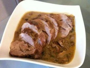 Rôti de biche aux champignons des bois