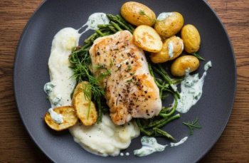 Dos de cabillaud aux salicornes