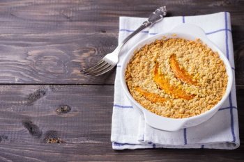 Crumble au potiron