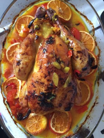 Poulet à l'orange parfumé au curry