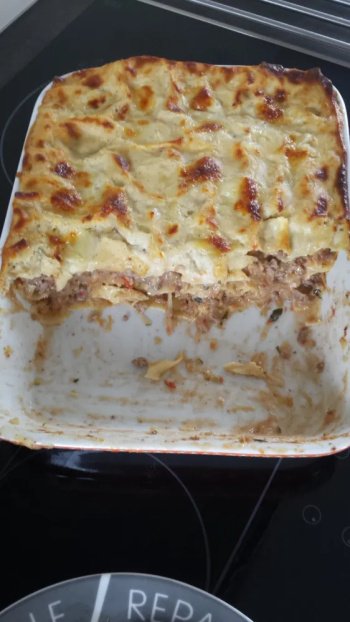 Lasagnes de Courgettes tomates et steak hachés