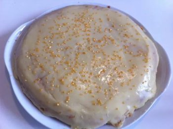 Gâteau au chocolat blanc et pistache (sans oeuf)