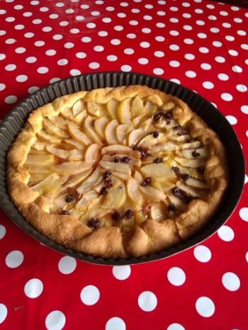 Tarte pomme chocolat cannelle