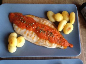Filets de poisson à la pizzaiola